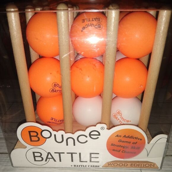 Bounce Battle Wood Edition Game Set/An Addictive Game Of Strategy Skill & Chance - Picture 5 of 9